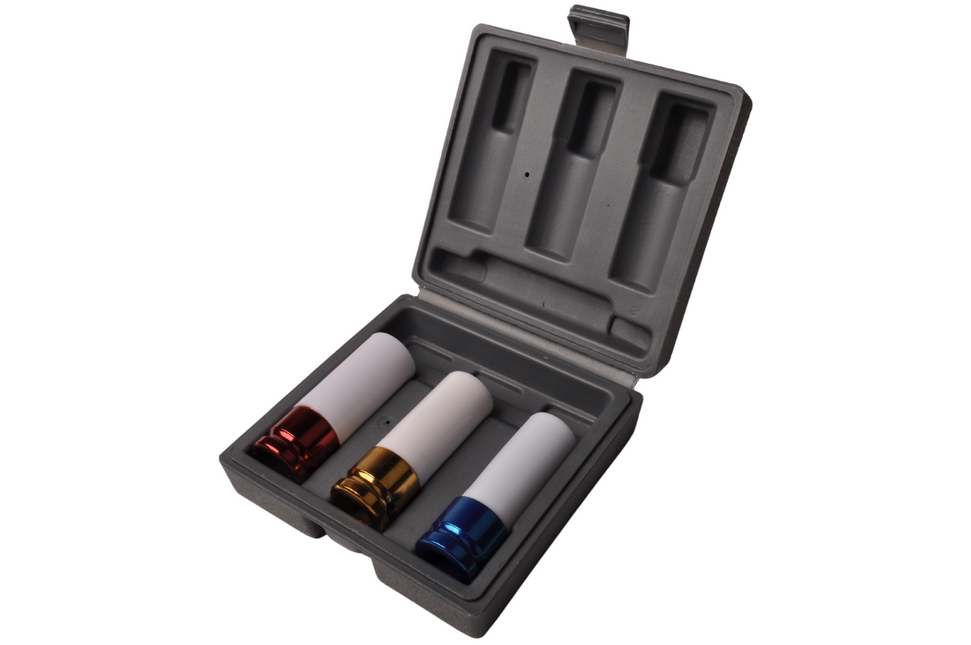 Cantonal Steckschlüssel-Set 3-teilig 17/19/21 mm geeignet für Leichtmetallräder