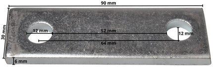 Cantonal Strohplatte 90x30x6 mm