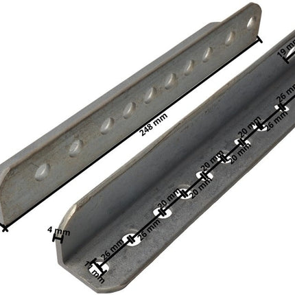 Cantonal Stützen für Kielrolle lang 24,5 cm (pro Satz)