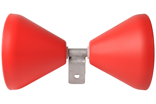 Cantonal Trompetenrollensatz für Beiboote - rot - Kunststoff 320 mm