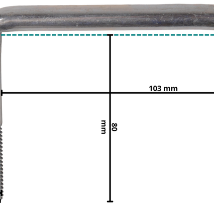 Cantonal U-Bolzen / Zugöse M12 80x103 mm