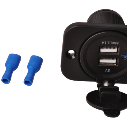 Cantonal USB-Steckdose 12V/24V (zweifach)