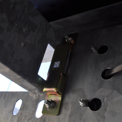 Cantonal Verriegelungsplatte Behälterschloss 105x19x10 mm