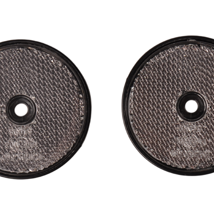 Cantonal Weißer Reflektor 60 mm Schraublöcher rund - 2 stück