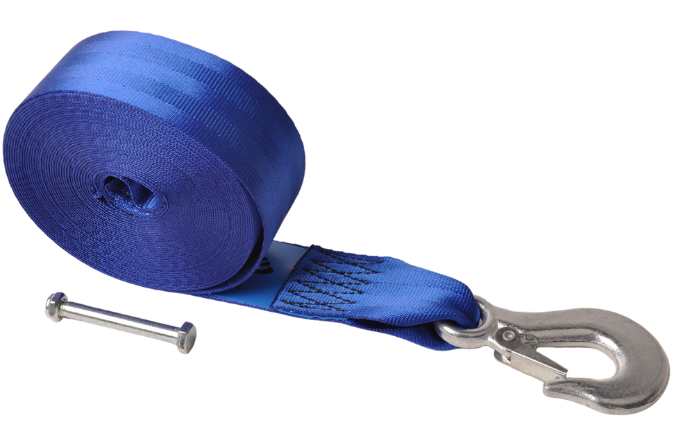 Cantonal Windengurt mit Sicherheitshaken (5 cm x 9 m) einschließlich Bolzen