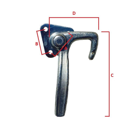 Cantonal Winkelhebelverschluss RECHTS Typ 1 (kleine Montageplatte)