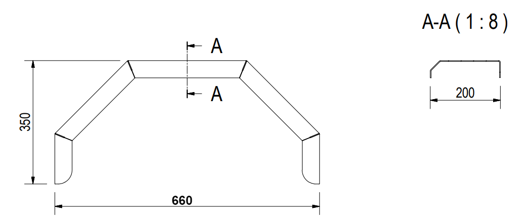 De Haan De Haan HMAQ 2066 - Aluminium Riffelblech KotflügeL