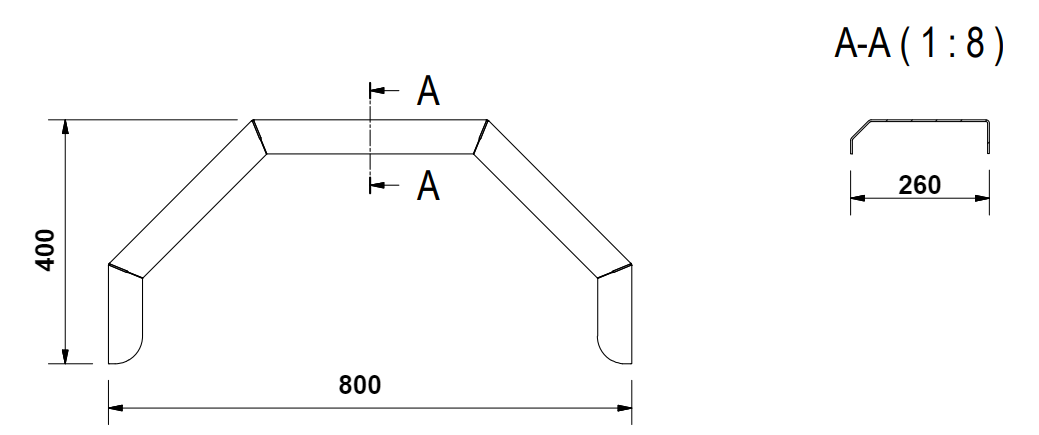 De Haan De Haan HMAQ 2680 - Aluminium Riffelblech Kotflügel