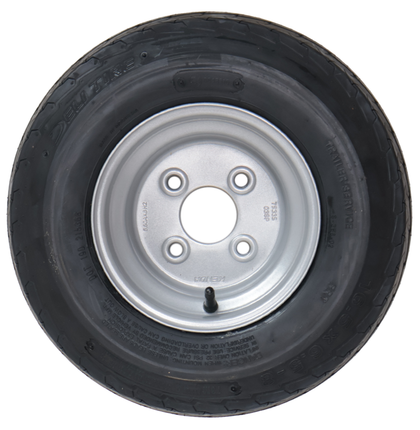 Deli Tire Komplettrad Anhänger - 16.5x6.50-8 - Lochkreis: 4x100 - Tragfähigkeit: 360 kg - Nabendurchmesser: 60 mm - 6PR