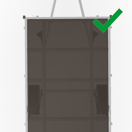Eduard Eckrunge Eduard 70 cm links hinten rechts vorne - für Laubgitter und Bordwandaufsätze