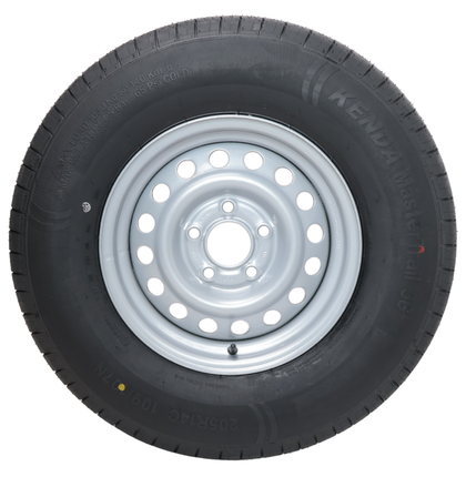 GT RADIAL Komplettrad Anhänger - 205/80R14C - Lochkreis: 5x112 - Tragfähigkeit: 950 kg - Nabendurchmesser: 67 mm