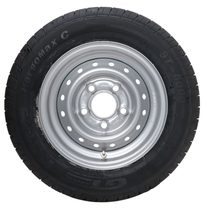 Kargotrail Komplettrad Anhänger - 195/60R12C - Lochkreis: 5x112 - Tragfähigkeit: 900 kg - Nabendurchmesser: 67 mm