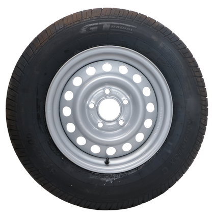 Kargotrail Komplettrad Anhänger - 195/70R14C - Lochkreis: 5x112 - Tragfähigkeit: 900 kg - Nabendurchmesser: 67 mm