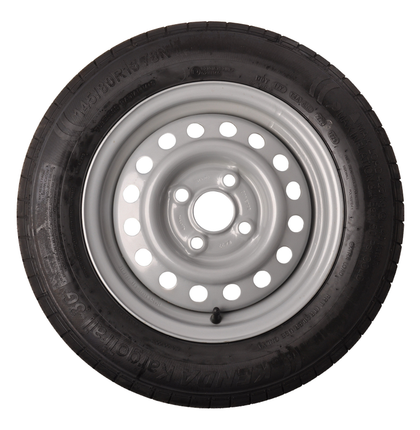 Kenda Komplettrad Anhänger - 145/80R13 - Lochkreis: 4x100 - Tragfähigkeit: 425 kg - Nabendurchmesser: 57 mm