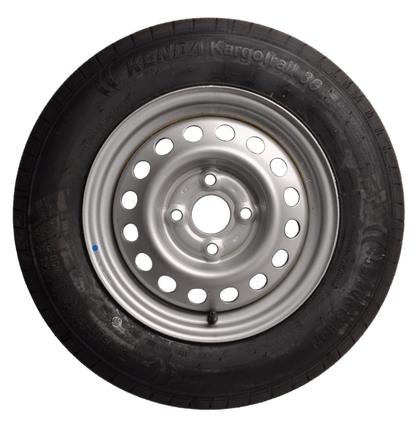 Kenda Komplettrad Anhänger - 155/80R13 - Lochkreis: 4x100 - Tragfähigkeit: 500 kg - Nabendurchmesser: 57 mm