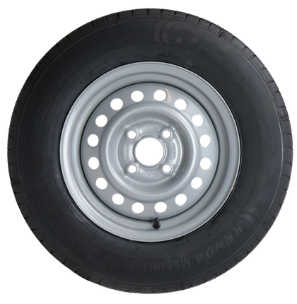 Kenda Komplettrad Anhänger - 165R13C - Lochkreis: 4x100 - Tragfähigkeit: 600 kg