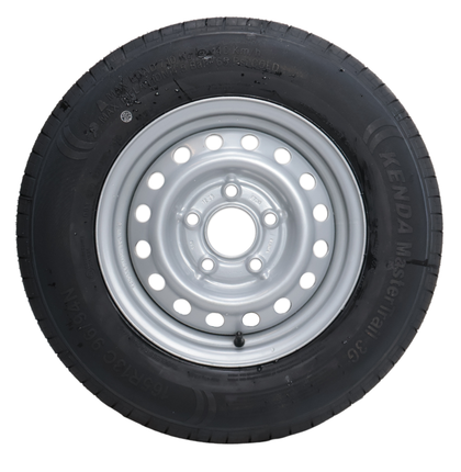 Kenda Komplettrad Anhänger - 165R13C - Lochkreis: 5x112 - Tragfähigkeit: 710 kg - Nabendurchmesser: 67 mm