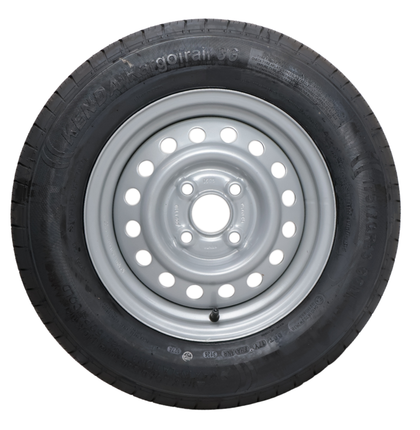 Kenda Komplettrad Anhänger - 175/70R13 - Lochkreis: 4x100 - Tragfähigkeit: 530 kg -Nabendurchmesser: 57 mm