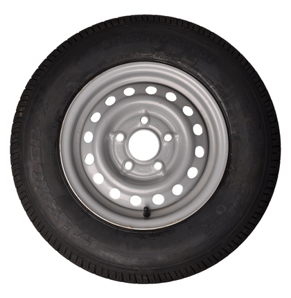 Kenda Komplettrad Anhänger - 175/80R13C - Lochkreis: 5x112 - Tragfähigkeit: 730 kg - Nabendurchmesser: 67 mm