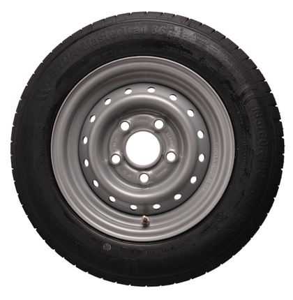 Kenda Komplettrad Anhänger - 185/60R12C - Lochkreis: 5x112 - Tragfähigkeit: 900 kg - Nabendurchmesser: 67 mm