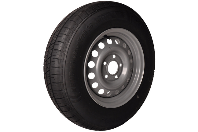 Kenda Komplettrad Anhänger - 185R14C - Lochkreis: 5x112 - Tragfähigkeit: 900 kg - Nabendurchmesser: 67 mm