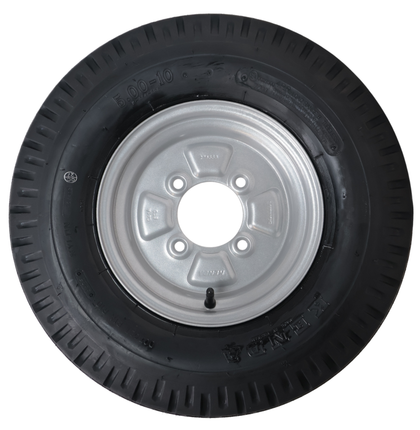 Kenda Komplettrad Anhänger - 5.00-10 - Lochkreis: 4x115 - Tragfähigkeit: 355 kg - Nabendurchmesser: 85 mm - 4PR
