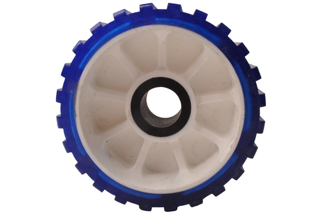 Knott 128x75 mm Kielrolle blau 22 mm Nabendurchmesser