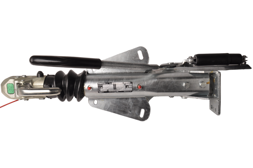 Knott Auflaufeinrichtung für Anhänger KF27 (2700 kg) V-Deichsel Auflaufbremse inkl. Stützradkonsole.