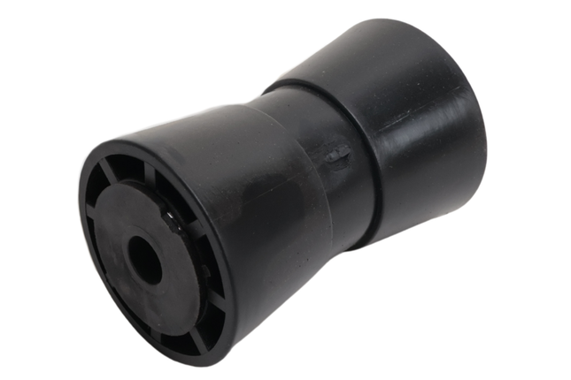 Knott Kielrolle schwarz - 133x58,5 mm - Nabendurchmesser 17 mm