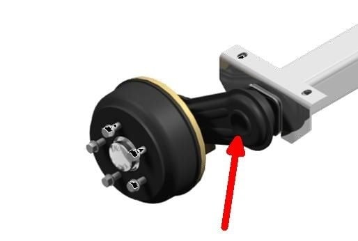 Knott Knotenträger für Stoßdämpfer - schraubbar