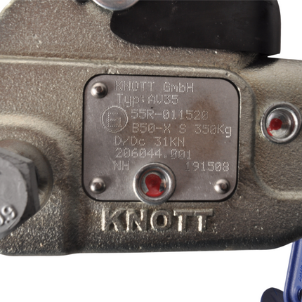 Knott Knott AV35 - rund 60 mm - 3500 kg - gebremste Kugelkupplung mit integriertem Schloss