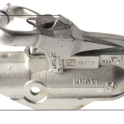Knott Knott AV50 - rund 50 mm - 2700 kg - gebremste Kugelkupplung - inkl. eingebautem Schloss