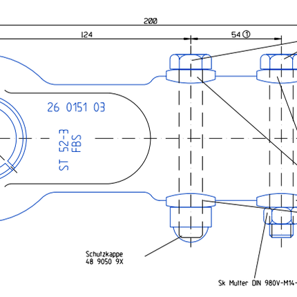 Knott Knott KFG35/KFGI35 - DIN-Öse/Zugöse - rund 60 mm - 3500 kg - für gebremste Anhänger