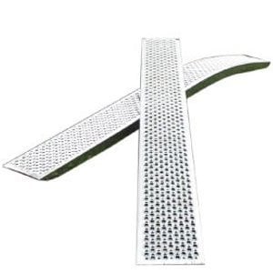 Novio Set gebogene Auffahrrampe - Aluminium - 400 kg (150x20 cm)