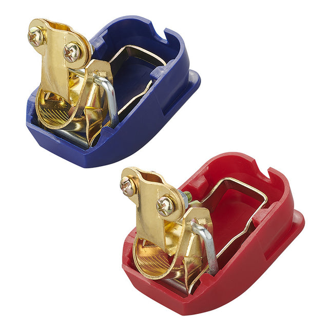 ProPlus Batterieklemmen (+) und (-) mit Schnellanschluss - 12-24V