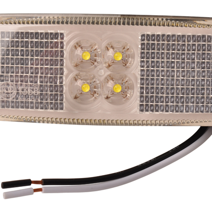 ProPlus Rechteckige Begrenzungsleuchte - weiße Markierungsleuchte - loser Kabelanschluss - LED