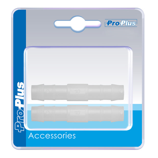ProPlus Schlauchtülle gerade - 10 mm - 2 Stück - verpackt im Blister