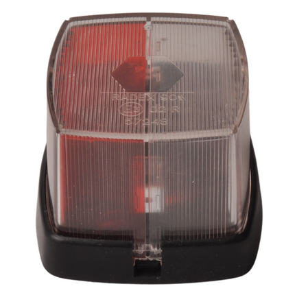 Radex Begrenzungsleuchte 901 rot/weiß auf Halter