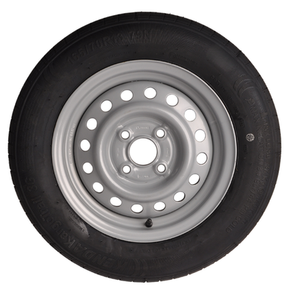 Security Komplettrad Anhänger - 165/70R13 - Lochkreis: 4x100 - Tragfähigkeit: 437 kg