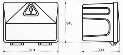 Stabilo Stabilo box 500-3 - Unterbau Deichselbox - 510x340x300 mm
