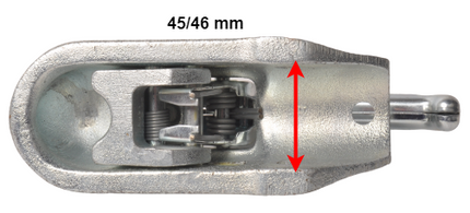 Winterhoff Winterhoff WW3-D2 - rund 45/46 mm - 3000 kg - gebremste Kugelkupplung
