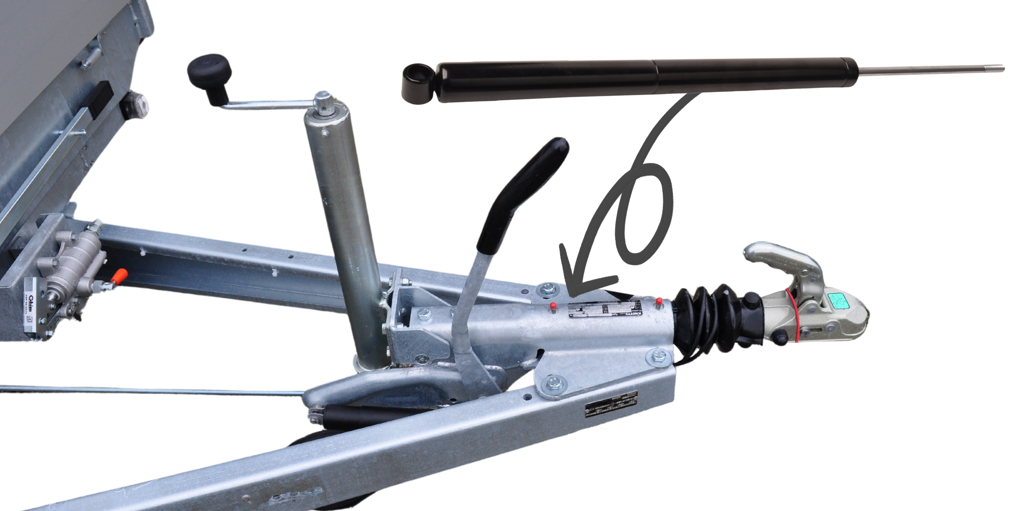 Wie tausche ich einen Auflaufdämpfer aus?