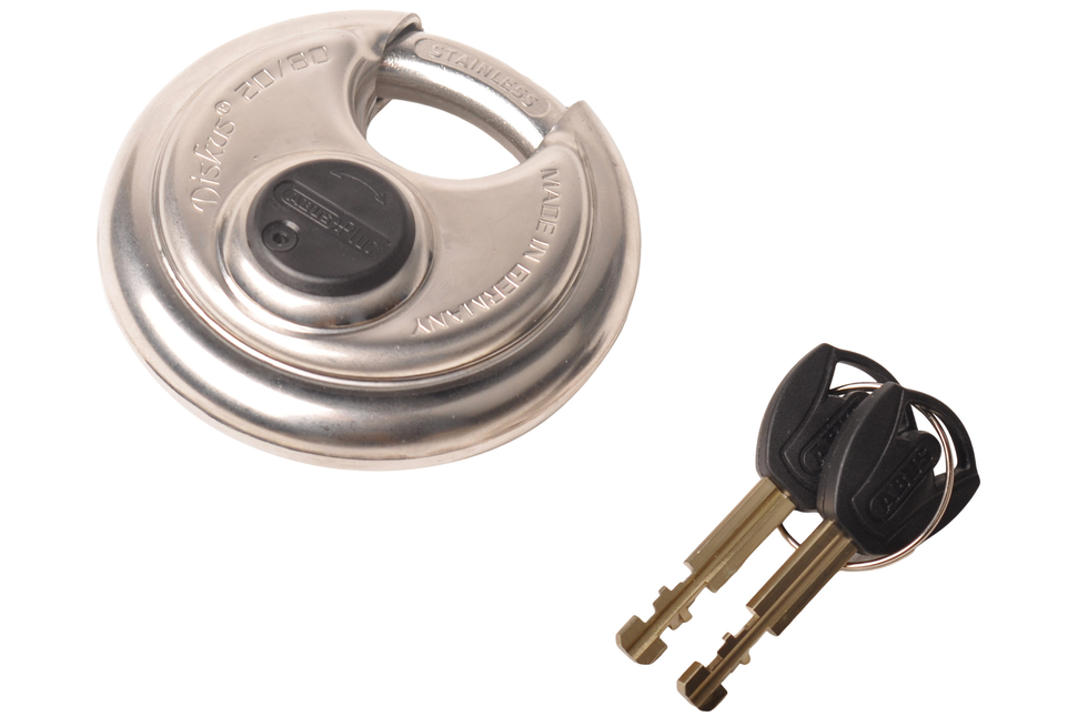 Abus Abus Vorhängeschloss Fixed Lock - Premium-Diskusschloss - inklusive 2 Schlüssel