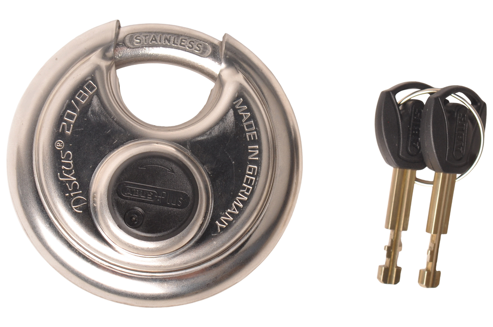 Abus Abus Vorhängeschloss Fixed Lock - Premium-Diskusschloss - inklusive 2 Schlüssel