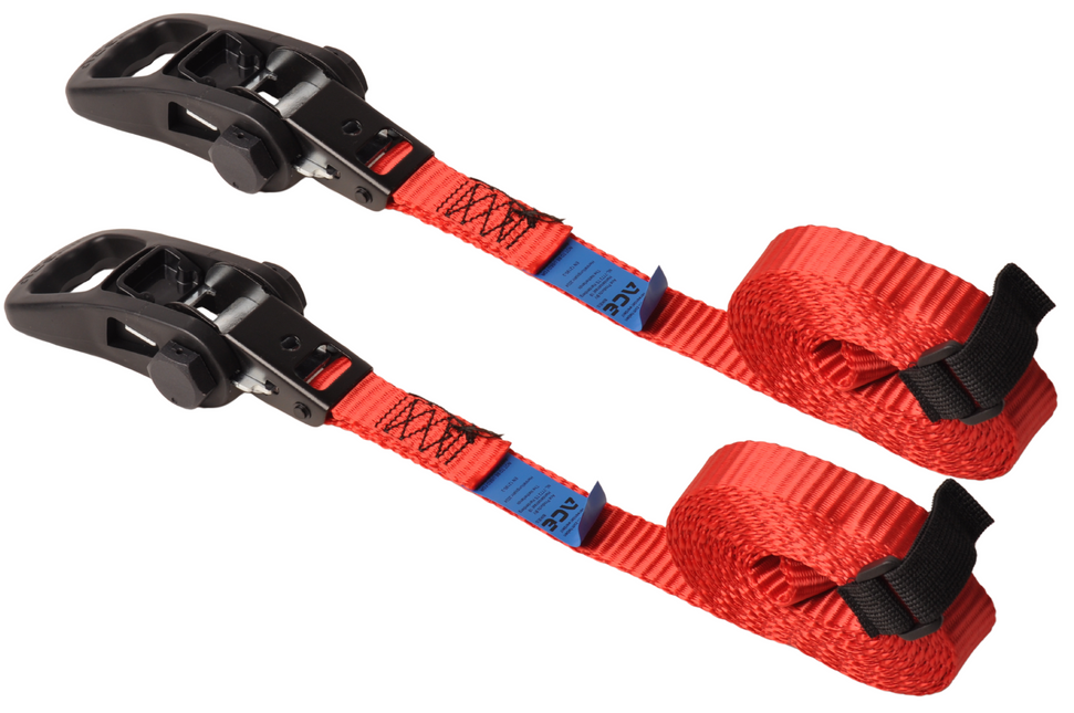 Acebikes Acebikes Ratchet Essential 2er-Pack – Spanngurt-Set für Radhalterung