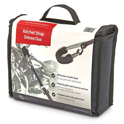 Acebikes Acebikes Spanngurtset Deluxe Duo - 900 daN - 197x3,5 cm - Spanngurte für Motorradlenker