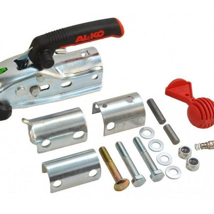 AL-KO AL-KO AK270 - rund 35/40/45/50 mm - 2700 kg - gebremste Kugelkupplung - komplettes Safety Kit mit Distanzstücken und Safety Ball