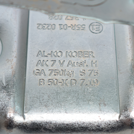 AL-KO AL-KO AK7-H plus - 70 mm Rohr - 750 kg - ungebremste Kugelkupplung