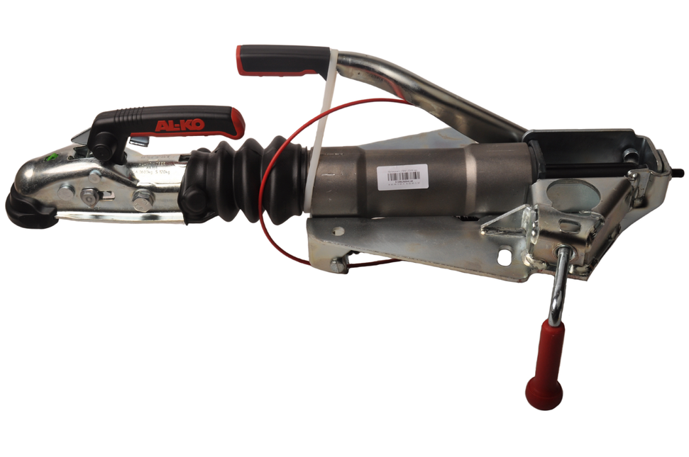 AL-KO AL-KO Auflaufeinrichtung für Anhänger 150V - 1500 kg maximale Anhängelast - V-Deichselanschluss Auflaufbremse - inklusive Stützradklemme