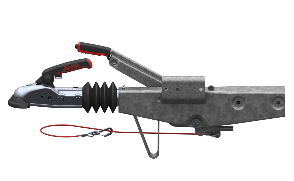 AL-KO AL- KO Auflaufeinrichtung für Anhänger - 60S/2 - maximale Anhängelast: 750 kg - Vierkantrohr anschluss: 70 mm - inkl. Stützrad-Konsole
